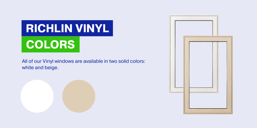 Vinyl colors: white and beige