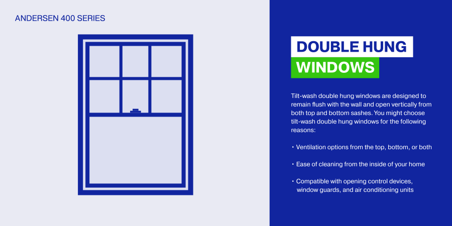 Andersen 400 Series Windows double hung windows
